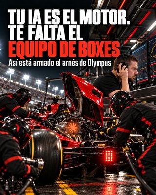 Tu IA es el motor: el arnés de Olympus