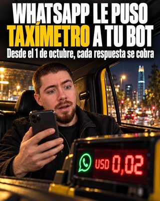 WhatsApp le puso taxímetro a tu bot
